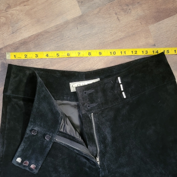 Leather Suede black bootcut pants - Picture 10 of 10